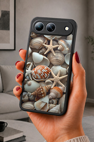 TECNO Spark 40 5G Uyumlu Shell Desenli Kamera Korumalı Darbelere Dayanıklı Kılıf