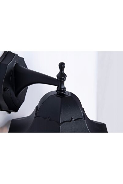 NO BRAND Aplică de perete de exterior LOZANA K-5006A DOWN, negru, IP44, E27, ...