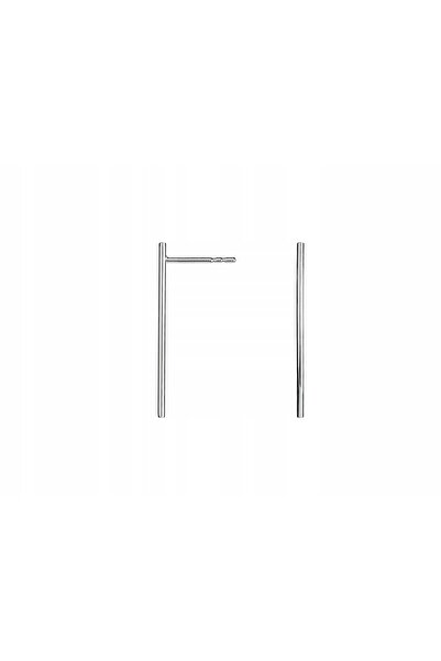 NO BRAND Cercei simpli din argint, tubulari, 2 cm, eleganți, pentru femei, cu...
