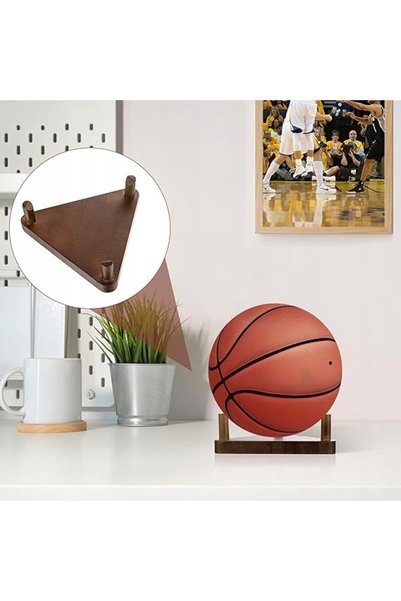 NO BRAND SUPORT DIN LEMN PENTRU MINGI DE FOTBAL, BASCHET ȘI VOLEI – ELEGANT, ...