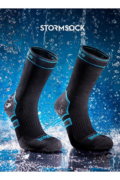 NO BRAND Șosete impermeabile Bridgedale StormSock Mid Knee - negru/albastru 48