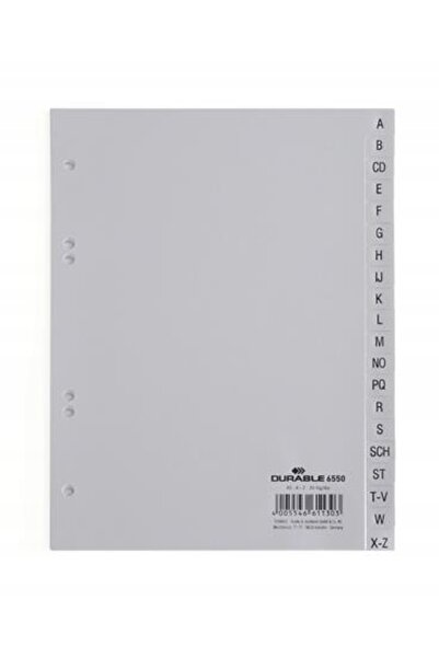 Durable Inserții alfabetice A5 A-Z, 20 de cartonașe x8