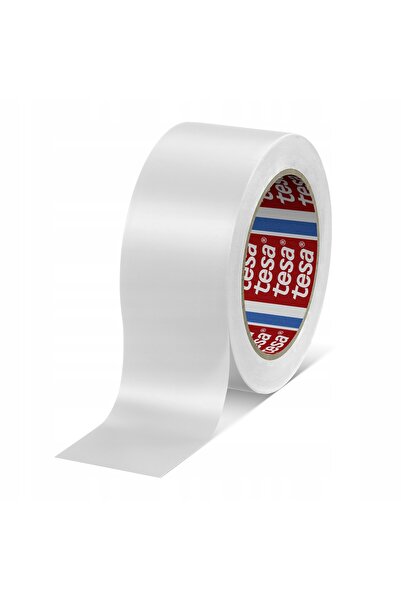 Tesa Bandă de avertizare albă profesională 60760, 33m x 50mm PVC x2