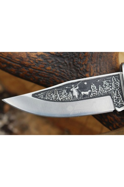 NO BRAND Cuțit pliant CUȚIT DE VÂNĂTOR KANDAR Gravat Gravat HQ HUNTING KN1