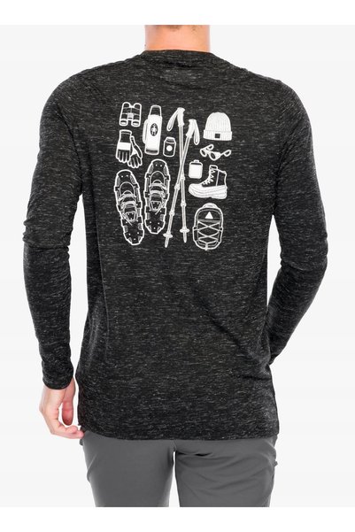 NO BRAND Bluză fără glugă Smartwool Merino Hemp Blend Gear Up LS Graphic - ne...