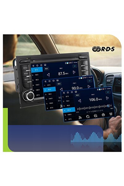 NO BRAND Radio auto pentru AUDI A4 ANDROID 15 CARPLAY GPS WIFI RDS 7" 4GB/64GB