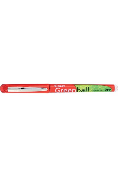 NO BRAND Pix roșu Pilot, GreenBall, cerneală pigmentată de 0.7mm x 5 bucăți