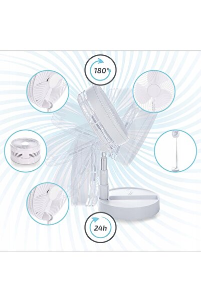 NO BRAND Ventilator vertical 3 în 1, tip moară de vânt, de podea și de birou,...