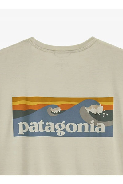 Patagonia Tricou Cap Cool Daily Shirt Boardshort Logo - alb dyno XXL