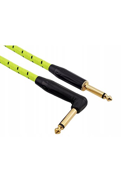 NO BRAND RED'S MUSIC JACK 6.3MM MONO OPLOT CABLU PENTRU CHITARĂ BASS 5 METRI