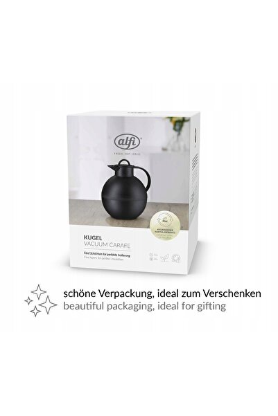 NO BRAND Alfi Termos Kugel Jug alb, mâner mat din plastic