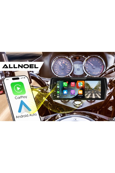 NO BRAND Sistem integrat pentru motocicletă cu 2 camere, DVR, navigație, ogli...
