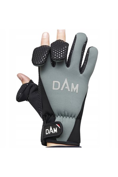 NO BRAND Mănuși din neopren DAM Neoprene Fighter Glove Negru/Gri Mărimea XL: ...