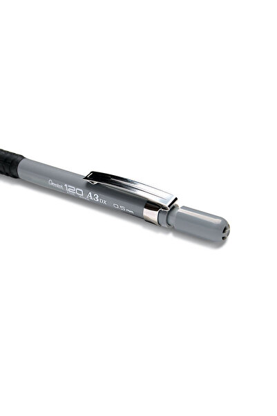 Pentel Creion mecanic cu radieră, gri A300, 0,5mm x 12 bucăți