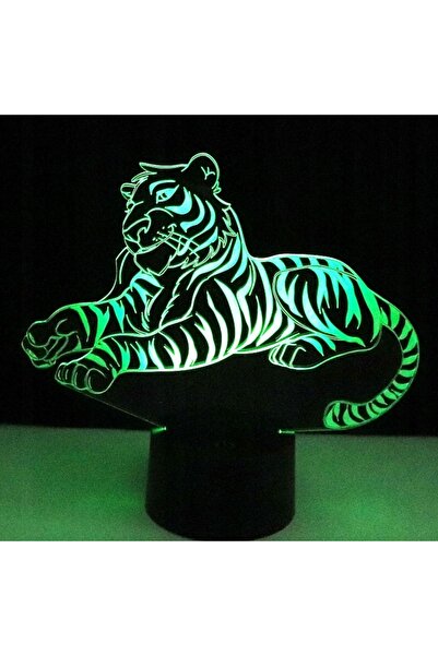 NO BRAND LAMPĂ 3D LED TIGRU LIVRA JUNGLEI SHER KHAN DE NOAPTE 16 CULORI