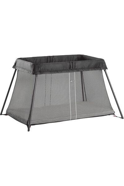 BabyBjörn Travel Cot Light, Piece Of 1, Black, 112 X 82 X 64 cm
