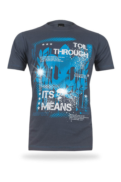 NO BRAND Tricou bărbătesc cu craniu, 3XL, oțel