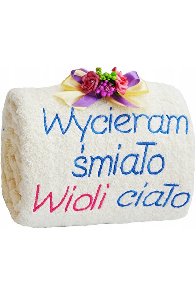 NO BRAND Cadou de Ziua Femeii: prosop mare cu numele brodat