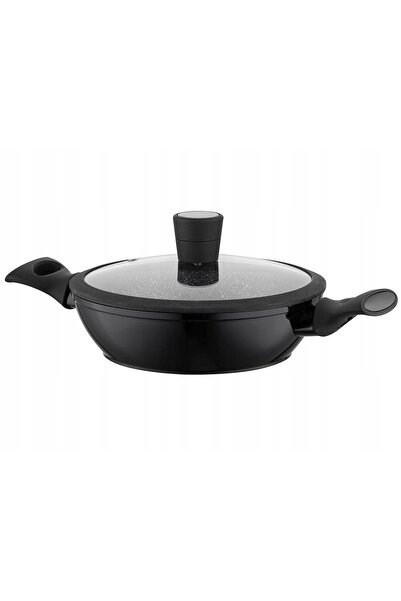 NO BRAND Florina Magnum 28cm 3.5L Oală joasă din aluminiu cu capac pentru ind...