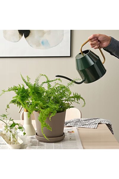 NO BRAND Stropitoare decorativă metalică, verde, 2l, nuanțe de verde auriu.