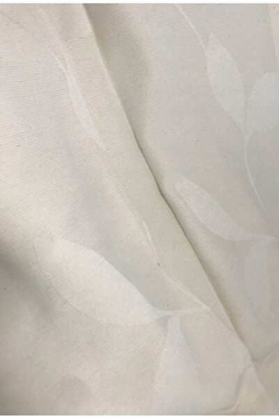 NO BRAND Perdea Wirth cu design  "Frunze " 1 BUCATĂ 130 x 225 cm CREAM
