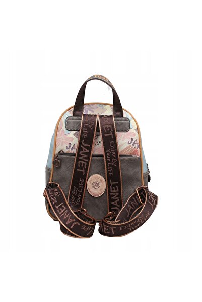 NO BRAND Janet Denese: FLOWER CITY - Rucsac cu buzunar J-080A