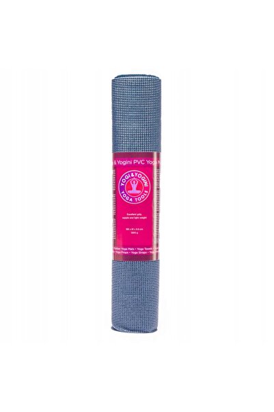 NO BRAND Saltea pentru yoga și pilates de 5 mm, Yogi Yogini, indigo, conforta...