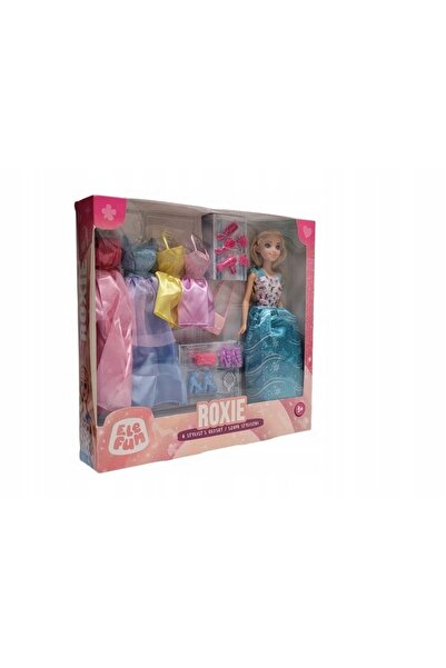 NO BRAND ELEFUN Păpușă ROXIE DULAPUL STILISTEI + accesorii 790