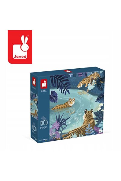 NO BRAND Janod Puzzle artistic Întâlnirea Tigrilor 1000 piese