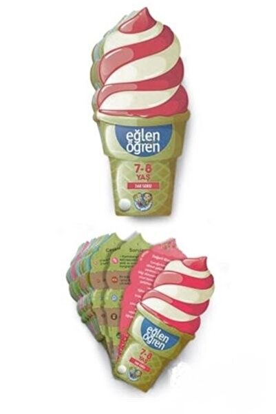 Vefa Yayınları Have Fun and Learn Ice Cream - 360 Questions (Ages 7-8)
