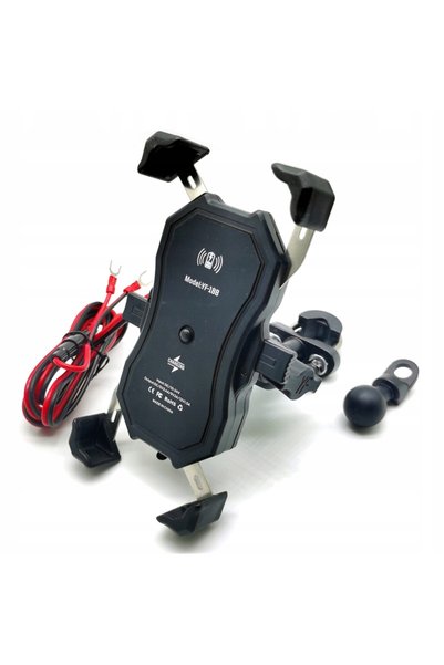 DKM Suport de telefon pentru motocicletă cu încărcare inductivă QI QC3.0