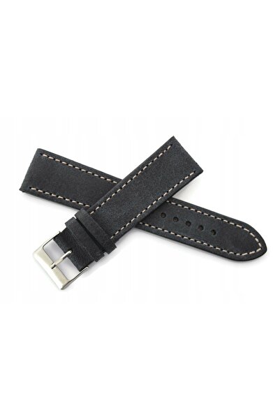 NO BRAND LAVVU Retro LSWUL18 - 18mm - Albastru Marin - Curea de ceas din piele