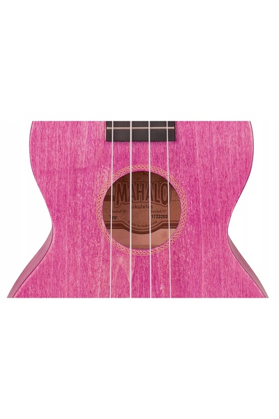 NO BRAND Ukulele Concert Mahalo Island Berry Crush + Husă Mov Mat