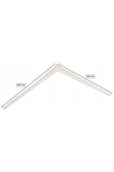 NO BRAND 10x Consolă unghiulară de susținere pentru raft 450x400MM