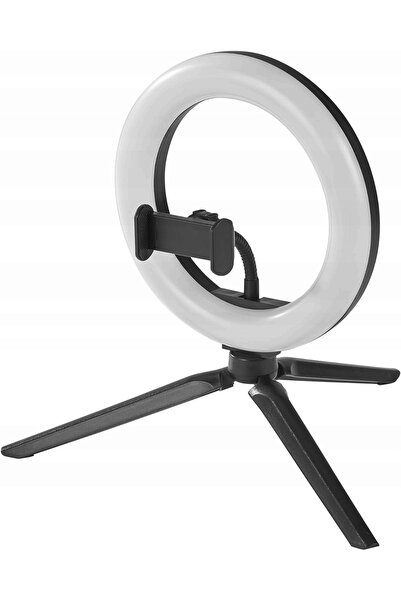 NO BRAND Lampă inelară LED 19 CM, suport de telefon pentru birou, USB