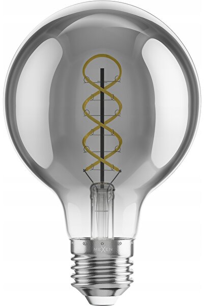 Mexen 3x Bec LED cu filament E27, tip Edison, lumină caldă, 6W=25W, spiralat ...