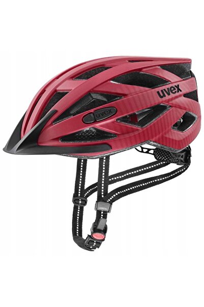 Uvex Cască de bicicletă CITY I-vo 52-57cm roșu rubin mat + lampă