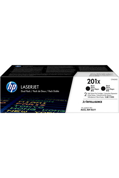 HP Toner 201X CF400XD Negru M277 2 pachete 2x2800 pagini