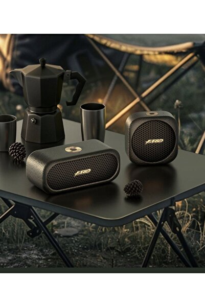 NO BRAND Boxă wireless FENDA RW20, portabilă, Bluetooth, neagră, RETRO