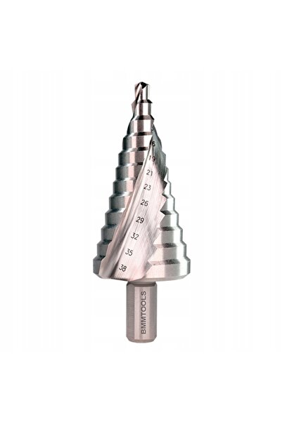 NO BRAND Burghiu în trepte spiralat HSS 6-38mm (12 trepte) BMM TOOLS |   DIN ...