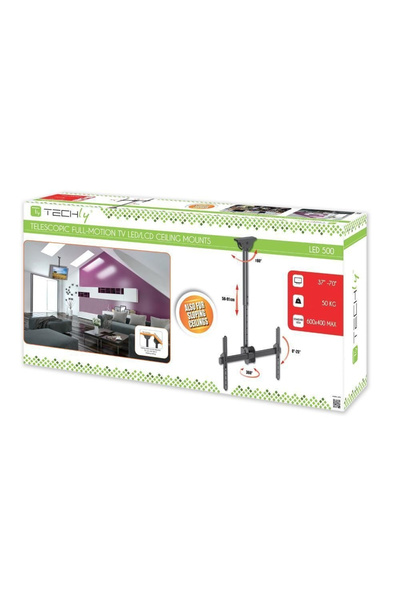 NO BRAND Suport de tavan Techly 37 "-70 ", reglare completă, 50 kg