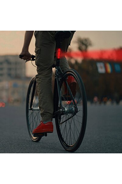 NO BRAND Lumină LED pentru bicicletă, frontală, USB, puternică, set spate, lu...