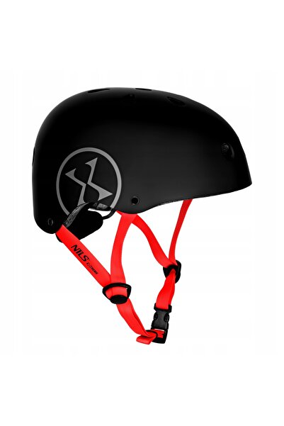 Nils Extreme Cască de siguranță reglabilă, ușoară, ventilată, 55-58cm, neagră...