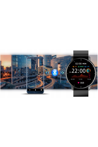 Skmei Ceas bărbătesc MK-Tech SMARTWATCH Pedometru Monitor ritm cardiac Negru