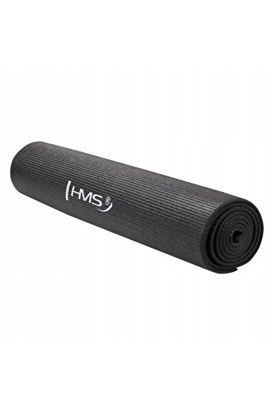 One Fitness Saltea de fitness, yoga și pilates, neagră, solidă, cu grosimea d...