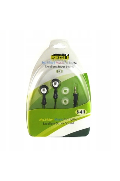 NO BRAND Căști S-411 cu mufă jack de 3.5mm și 2.5mm, pachet 10 bucăți