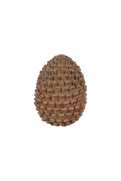 NO BRAND Figurină decorativă Ornament Con de brad maro L 18 cm
