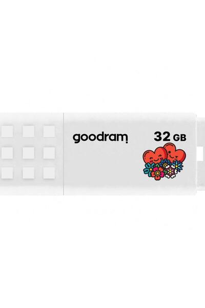 Goodram VALENTINE UME2 USB Flash Drive, 32GB, USB 2.0, White