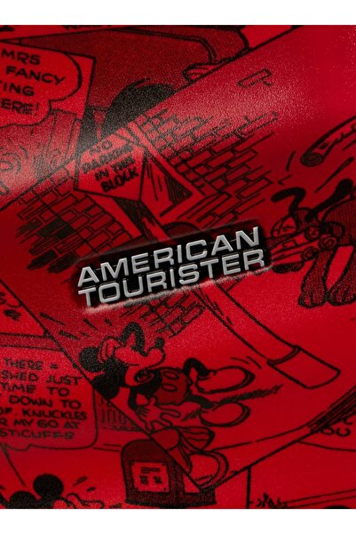 American Tourister Valiză de cabină Wavebreaker Disney - Mickey comics roșu
