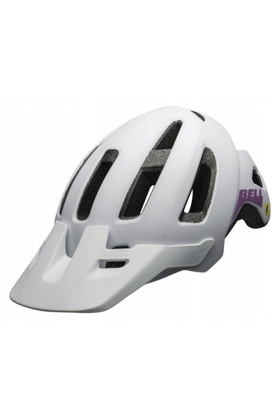 NO BRAND Cască de ciclism MTB Bell Nomad cu MIPS integrat, alb mat-violet, mă...